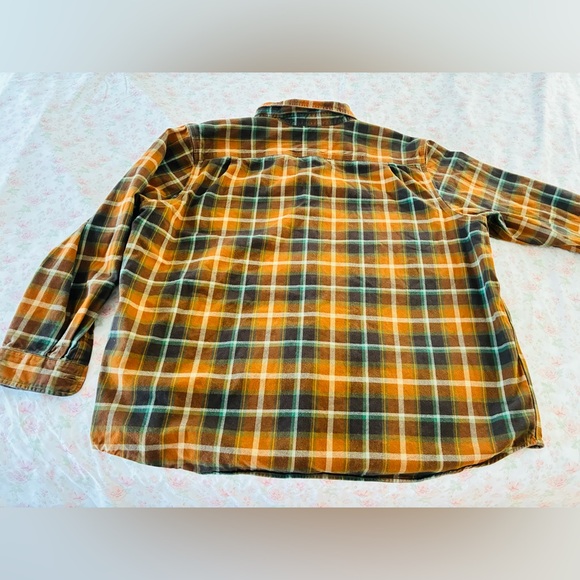 Carhartt Men's Loose Fit Heavyweight Flannel Long-Sleeve Plaid Shirt 2X - Picture 4 of 7